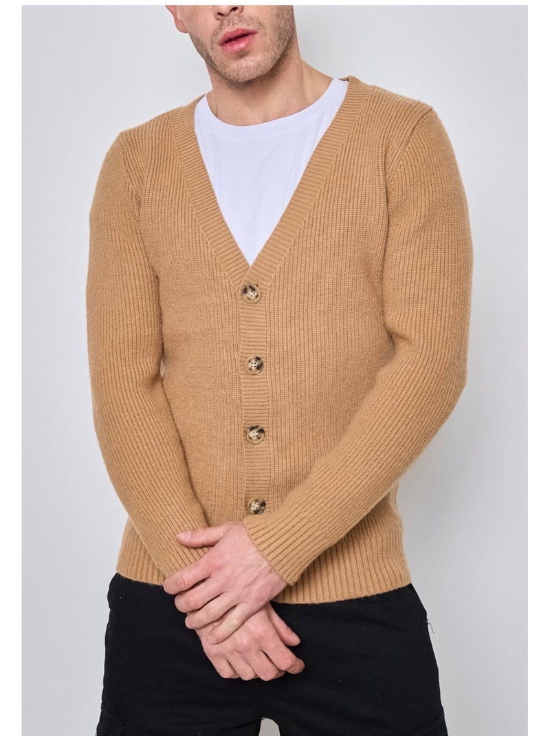 Maglione cardigan Kebello Marrone - Kiabi