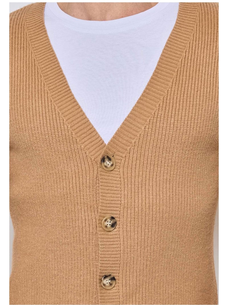 Maglione cardigan Kebello Marrone - Kiabi