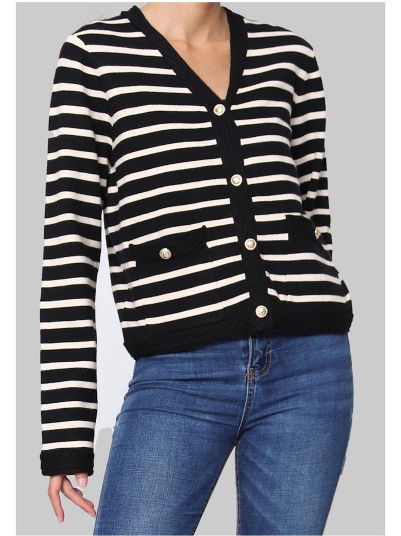Maglione cardigan Kebello Nero Nero - Kiabi