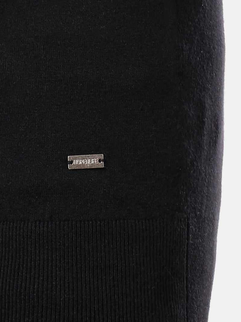 Maglione col polo Nero - Kiabi