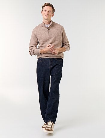 Maglione collo a lupetto 100% lana - Premium