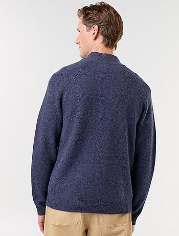 Maglione collo a lupetto 100% lana - Premium