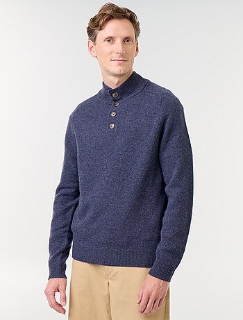 Maglione collo a lupetto 100% lana - Premium