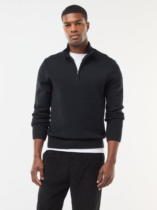 Maglione collo a lupetto in maglia a punto grosso - Kiabi