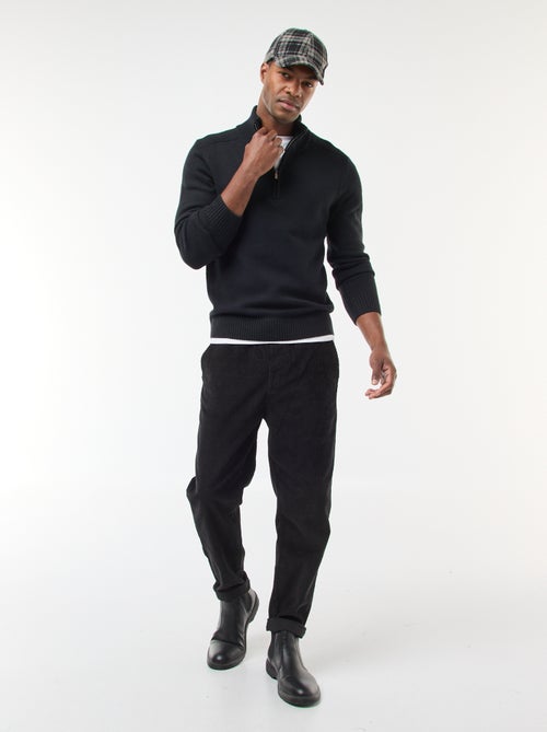 Maglione collo a lupetto in maglia a punto grosso - Kiabi