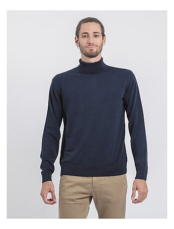 Maglione collo alto puro cotone LODIRK