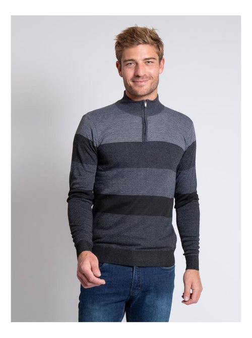 Maglione collo alto zip LOSIBIL - Kiabi