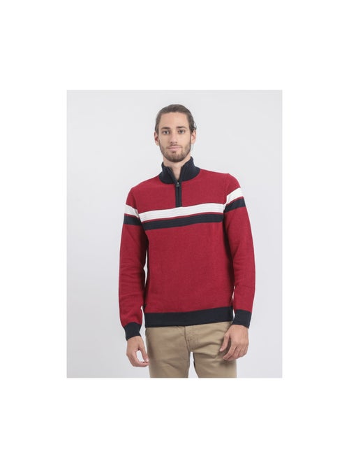Maglione collo alto zip puro cotone LODJEFF - Kiabi
