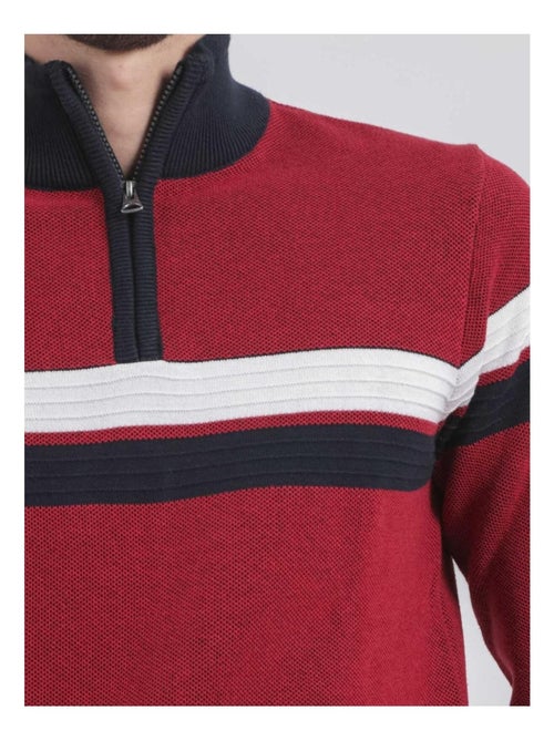 Maglione collo alto zip puro cotone LODJEFF - Kiabi