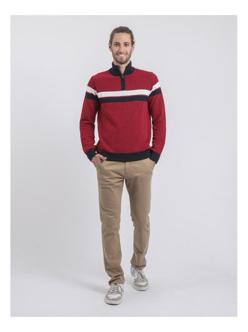 Maglione collo alto zip puro cotone LODJEFF - Kiabi