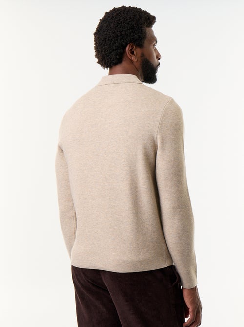 Maglione collo polo con zip - Kiabi Maglione collo polo con zip - Kiabi