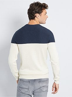 Maglione colorblock ecosostenibile + 190 cm - Kiabi