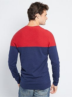 Maglione colorblock ecosostenibile + 190 cm - Kiabi