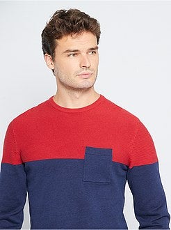 Maglione colorblock ecosostenibile + 190 cm - Kiabi