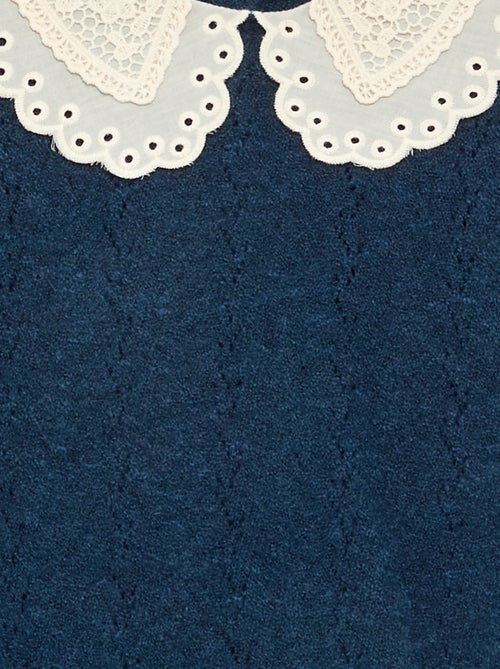 Maglione con ampio collo ricamato fantasia - Kiabi Maglione con ampio collo ricamato fantasia - Kiabi