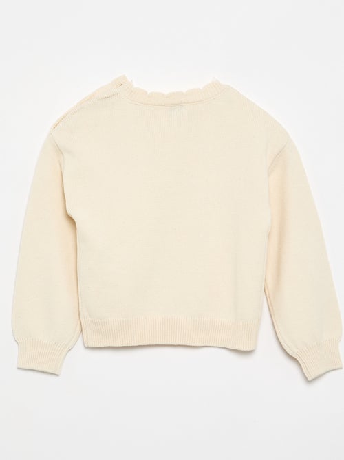 Maglione con apertura abbottonata sulla spalla - Kiabi Maglione con apertura abbottonata sulla spalla - Kiabi