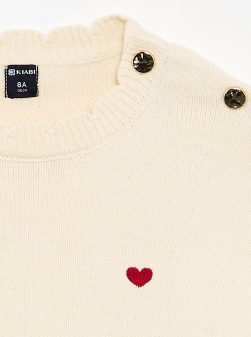 Maglione con apertura abbottonata sulla spalla - Kiabi Maglione con apertura abbottonata sulla spalla - Kiabi