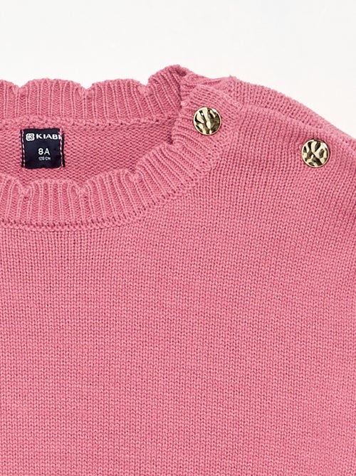 Maglione con apertura abbottonata sulla spalla - Kiabi Maglione con apertura abbottonata sulla spalla - Kiabi