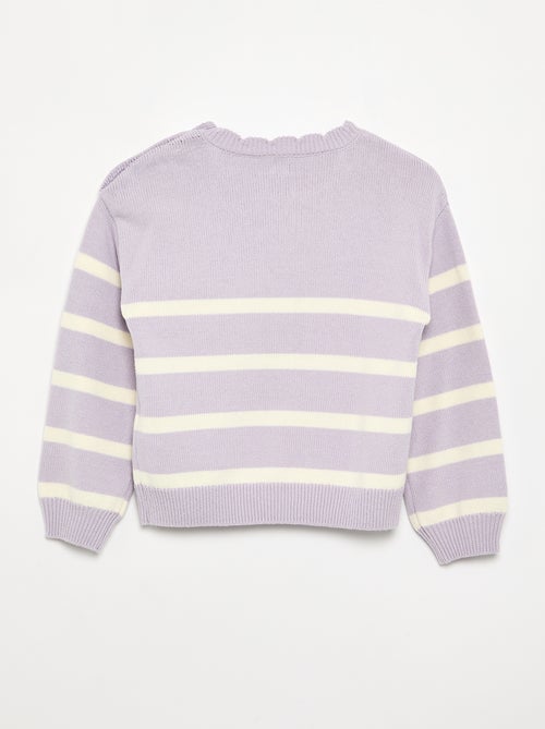 Maglione con apertura abbottonata sulla spalla - Kiabi Maglione con apertura abbottonata sulla spalla - Kiabi