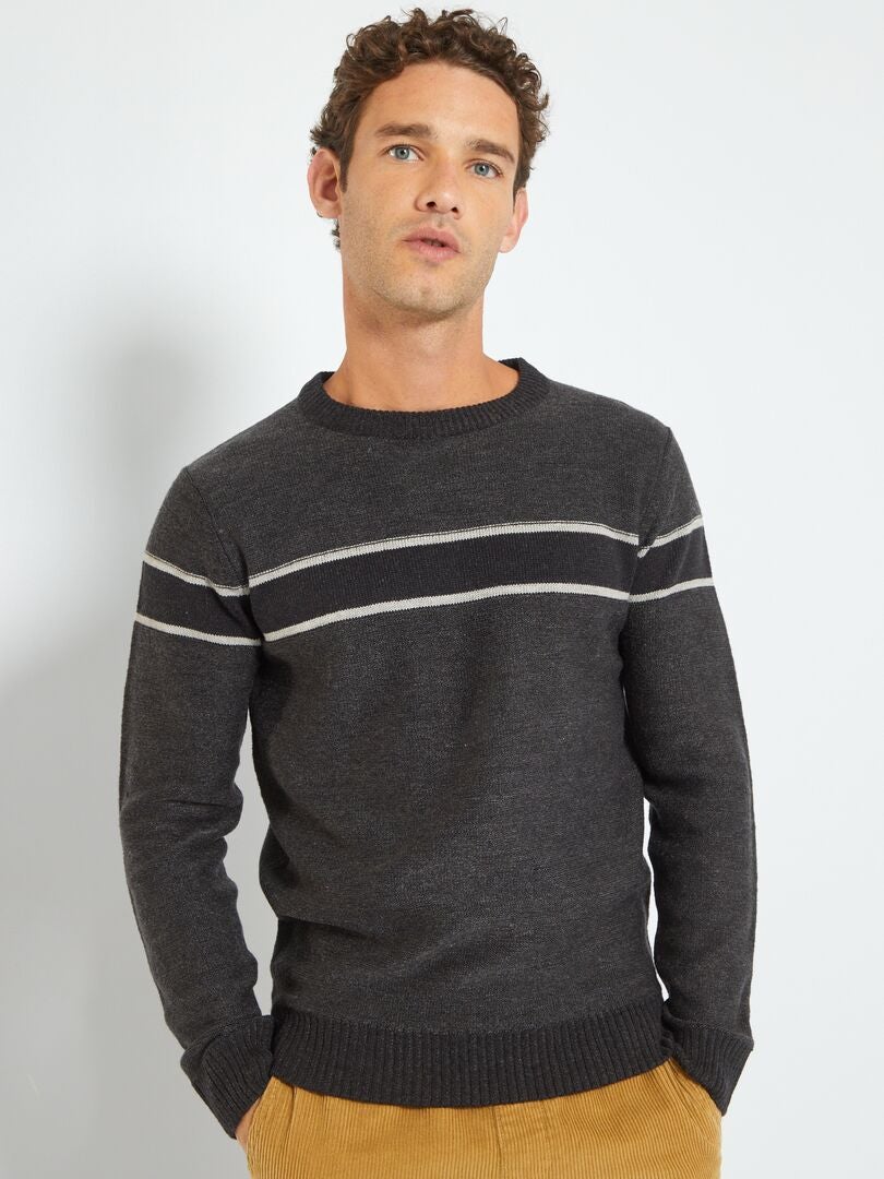 Maglione Uomo John Richmond Rofla – Girocollo, Con Banda Logo Sui Polsi, Regular Fit
