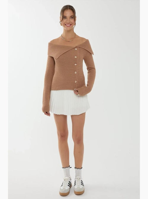 Maglione con bottoni e spalle scoperte hiccup - Kiabi