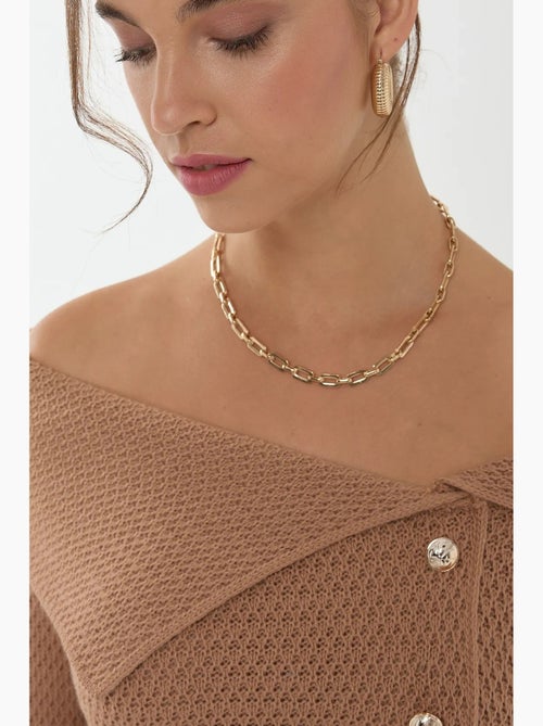Maglione con bottoni e spalle scoperte hiccup - Kiabi