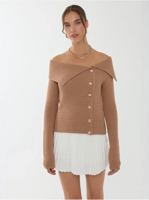 Maglione con bottoni e spalle scoperte - Kiabi Maglione con bottoni e spalle scoperte - Kiabi