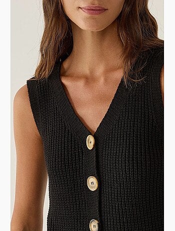Maglione con bottoni in maglia hiccup