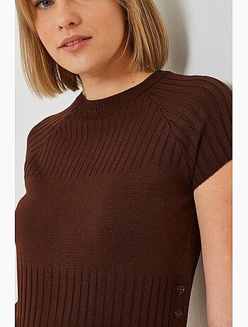 Maglione con bottoni laterali lucci