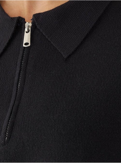 Maglione con cerniera e colletto polo - Kiabi Maglione con cerniera e colletto polo - Kiabi