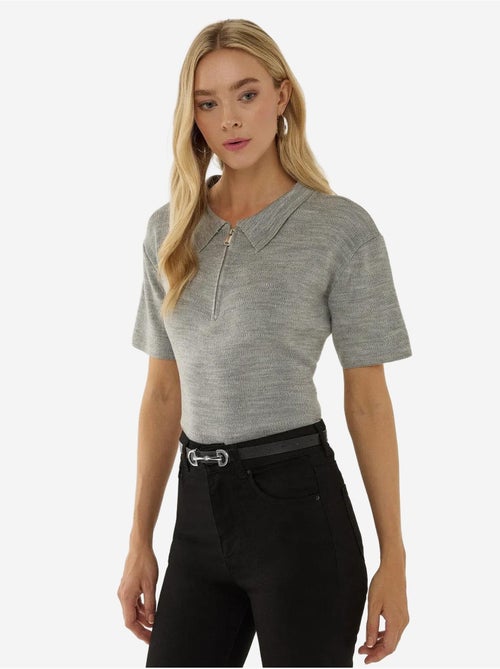 Maglione con cerniera e colletto polo - Kiabi Maglione con cerniera e colletto polo - Kiabi