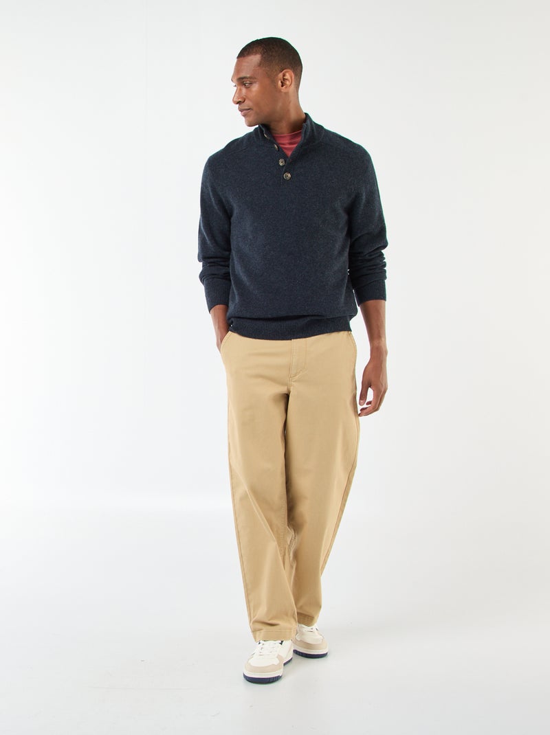 Maglione con collo a camionista Blu - Kiabi