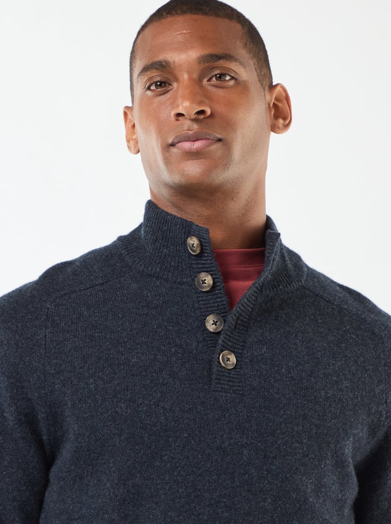 Maglione con collo a camionista Blu - Kiabi