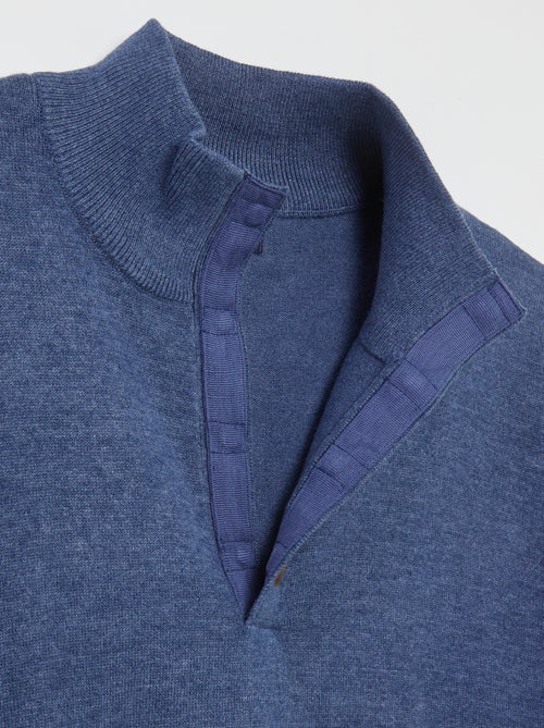 Maglione con collo a cerniera alla marinara - collezione facile da indossare - Kiabi