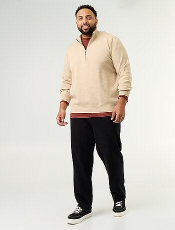 Maglione con collo a cerniera