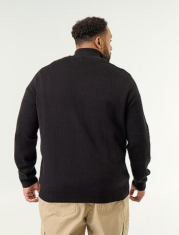 Maglione con collo a cerniera