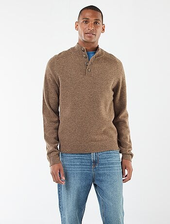 Maglione con collo a camionista