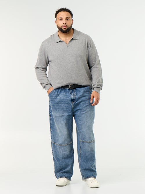 Maglione con collo a polo e maniche lunghe - Kiabi Maglione con collo a polo e maniche lunghe - Kiabi