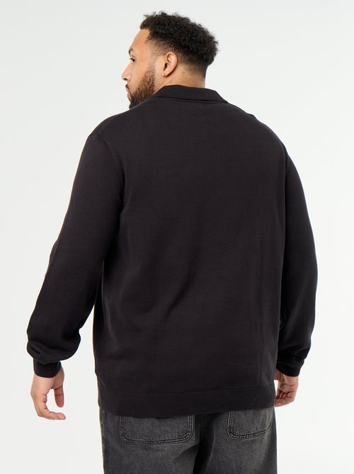 Maglione con collo a polo e maniche lunghe - Kiabi