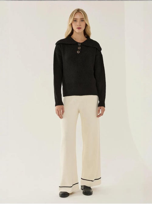 Maglione con collo a scialle e bottoni - Kiabi Maglione con collo a scialle e bottoni - Kiabi