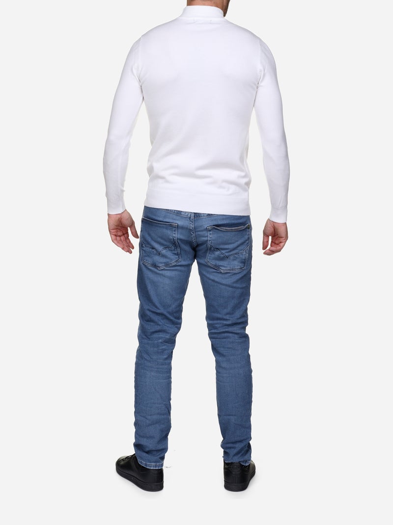 Maglione con collo a tubolare - Kenzarro Bianco - Kiabi