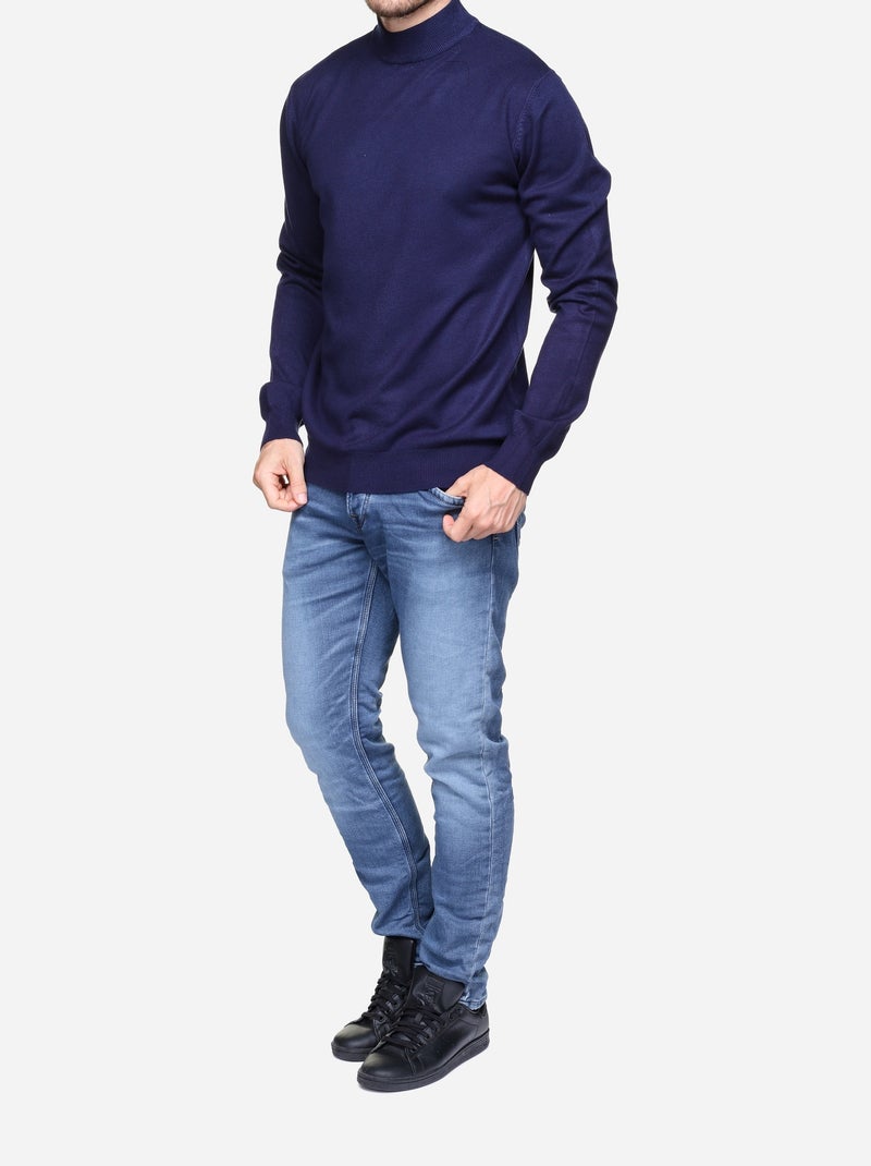Maglione con collo a tubolare - Kenzarro Blu - Kiabi