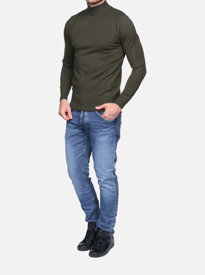 Maglione con collo a tubolare - Kenzarro Cachi - Kiabi