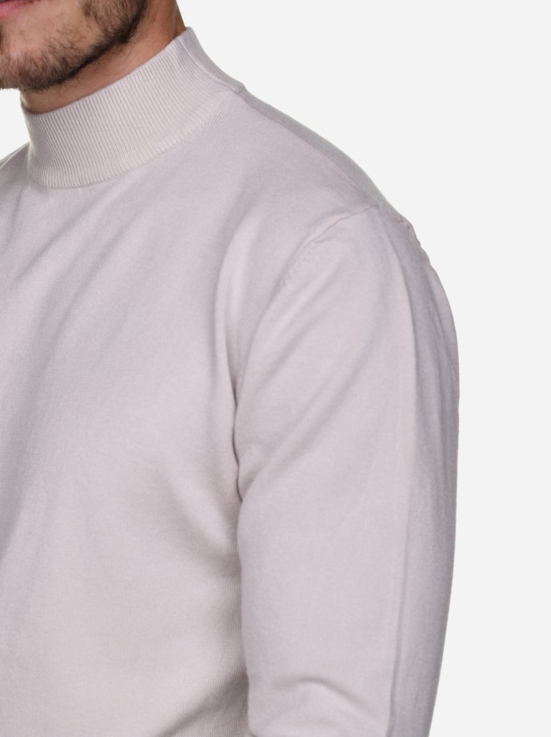 Maglione con collo a tubolare - Kenzarro Crema - Kiabi