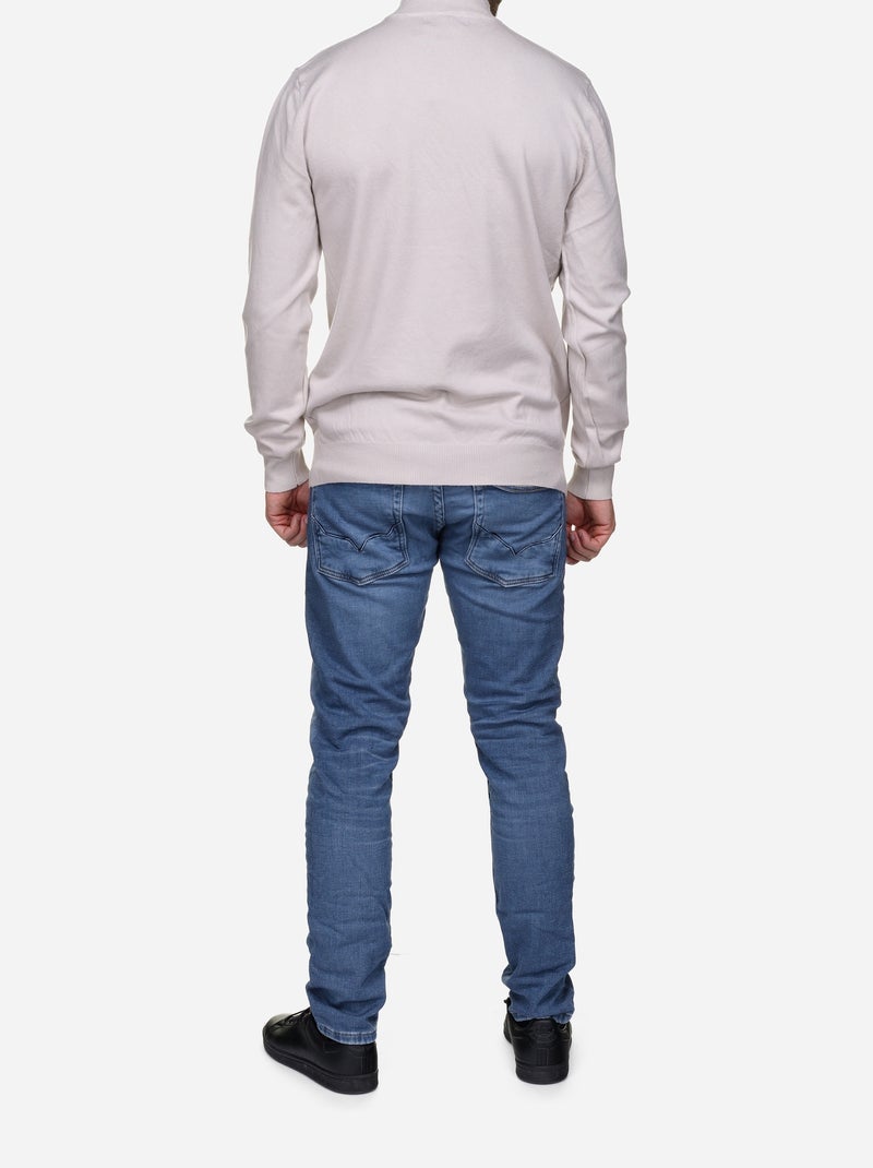 Maglione con collo a tubolare - Kenzarro Crema - Kiabi