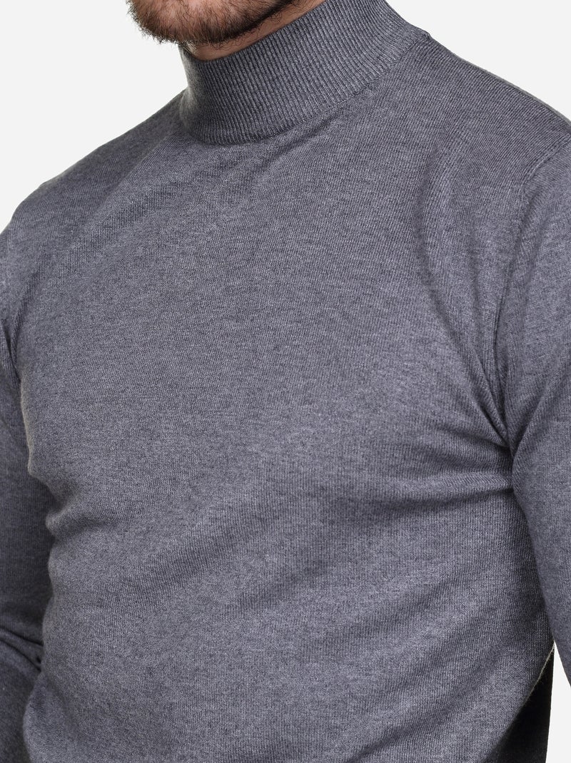 Maglione con collo a tubolare - Kenzarro Grigio chiaro - Kiabi