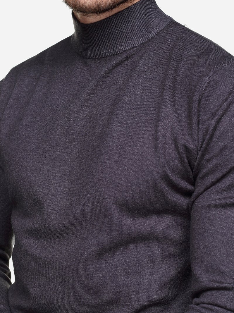 Maglione con collo a tubolare - Kenzarro Grigio scuro - Kiabi