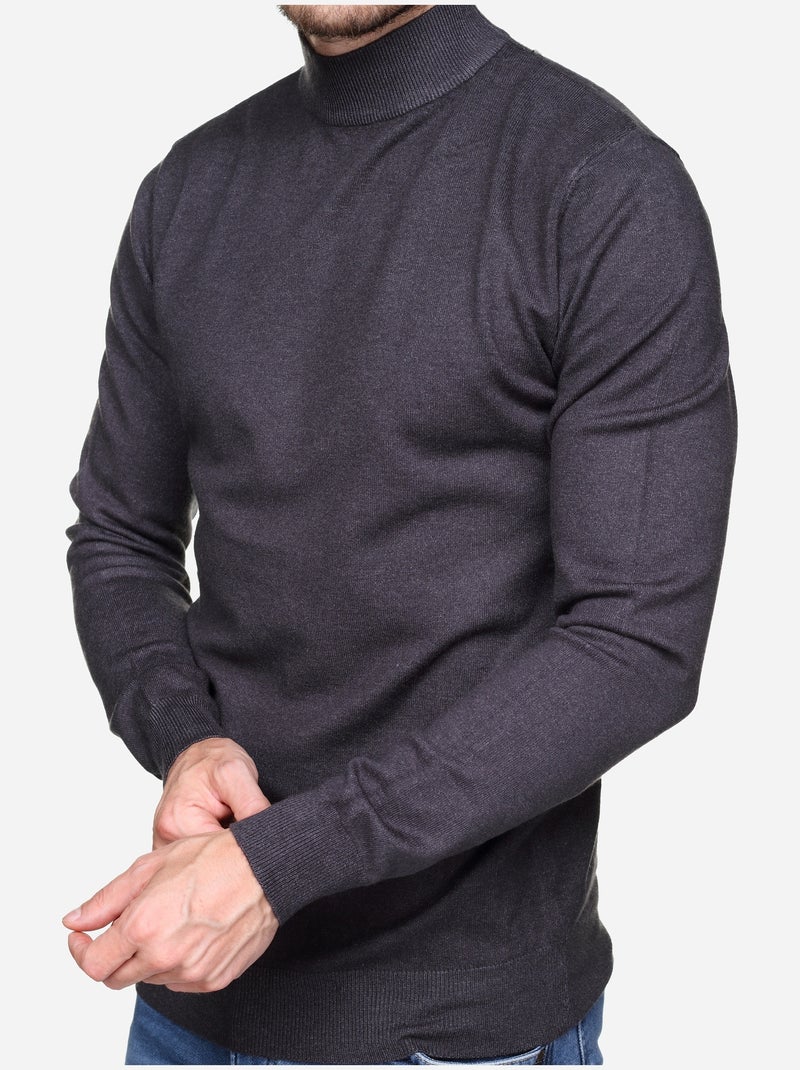 Maglione con collo a tubolare - Kenzarro Grigio scuro - Kiabi