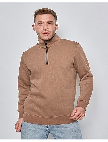 Maglione con collo a zip Kebello