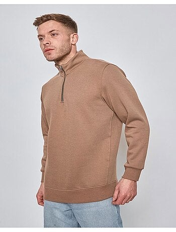Maglione con collo a zip Kebello